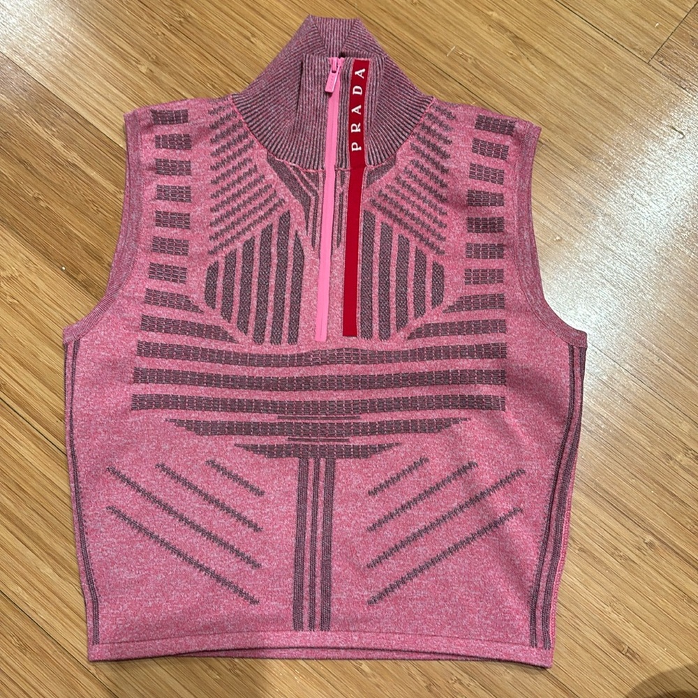 Prada pink sleeveless top